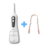 Irrigador Dental Jetfloss Branco + Raspador De Língua