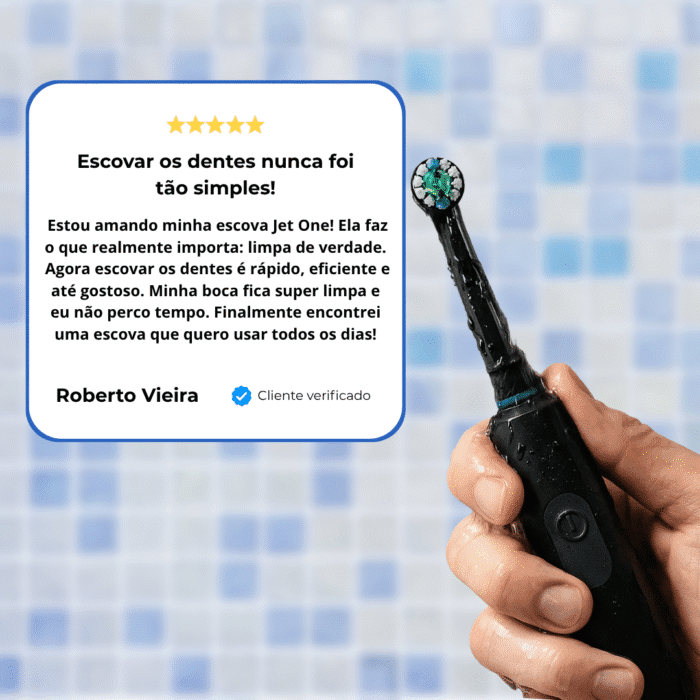 Escova de Dente Elétrica JET ONE [LANÇAMENTO JETFLOSS] - Imagem 7