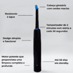 Escova de Dente Elétrica JET ONE [LANÇAMENTO JETFLOSS] - Imagem 4