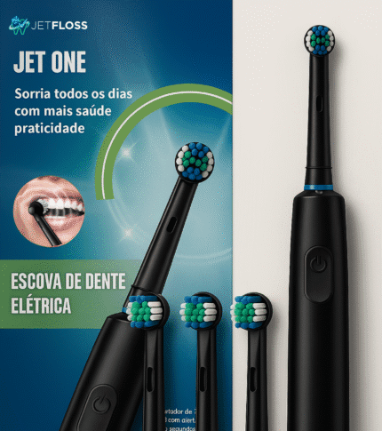 Escova de Dente Elétrica JET ONE [LANÇAMENTO JETFLOSS]