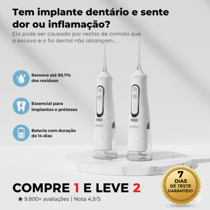 Acesso Antecipado Compre 1 Leve 2 - Irrigador Dental JetFloss Ultra - Imagem 5