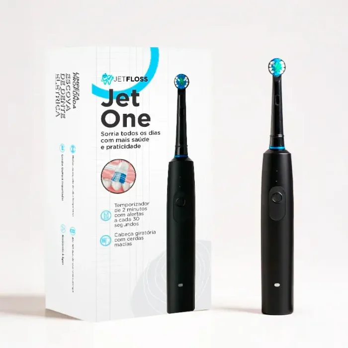 Escova de Dente Elétrica JET ONE [LANÇAMENTO JETFLOSS] - Imagem 1